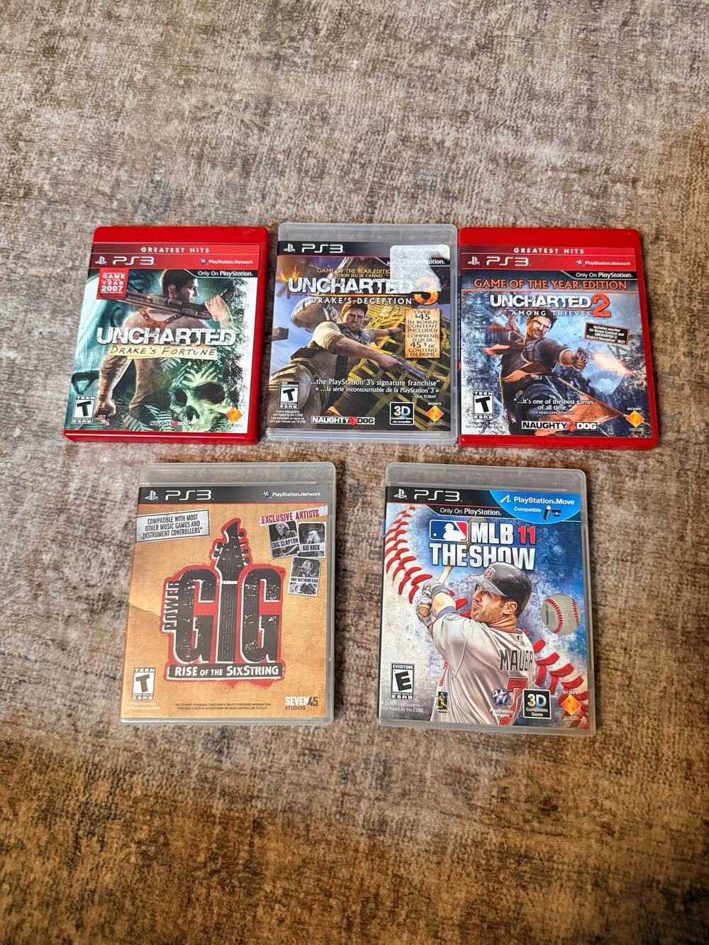 Sony Playstation 3 Video Game Lot (5 Games)